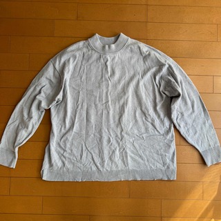 ショコラフィネローブ(chocol raffine robe)のグリーンパークス　モックネック　プルオーバー　セーター　ブルー(ニット/セーター)
