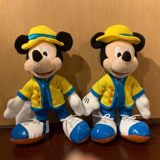 ディズニー(Disney)のミッキーマウス　ぬいぐるみバッジ(ぬいぐるみ)