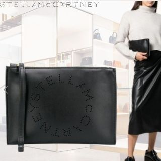 ステラマッカートニー(Stella McCartney)の美品【ステラマッカートニー】ロゴクラッチバッグ(クラッチバッグ)