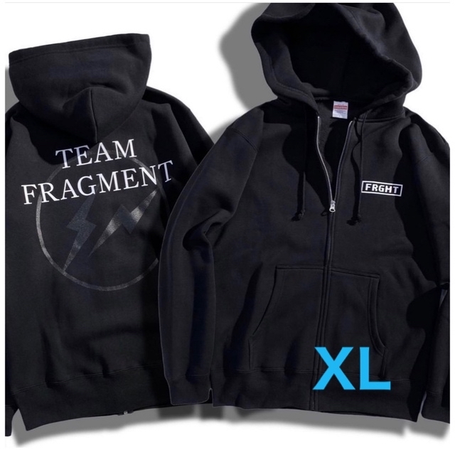 FRAGMENT(フラグメント)のXLサイズ FRAGMENT FORUM Black ZIP Hoodie メンズのトップス(パーカー)の商品写真