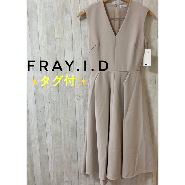 ✨タグ付✨fray.i.d 立体タック ワンピース ノースリーブ 結婚式