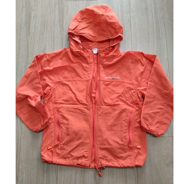 mont bell(モンベル)のmont-bell kid's O.D.パーカー120 orange キッズ/ベビー/マタニティのキッズ服女の子用(90cm~)(ジャケット/上着)の商品写真