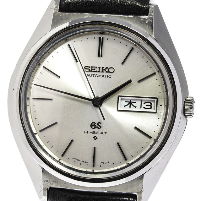 話題の行列 SEIKO - メンズ_710519 自動巻き 5646-7010  デイデイト ハイビート グランドセイコー 【SEIKO】セイコー 腕時計(アナログ)