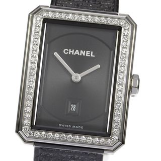 シャネル(CHANEL)の☆良品【CHANEL】シャネル ボーイフレンド ツイード ダイヤベゼル H5318 クォーツ ボーイズ_716774(腕時計(アナログ))