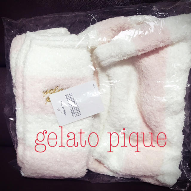 gelato pique(ジェラートピケ)のジェラートピケ＊もこもこ腹巻・靴下セット レディースのルームウェア/パジャマ(その他)の商品写真