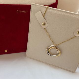 カルティエ(Cartier)のCartier正規品　トリニティチャームネックレス美品　ベルベットケース付き(ネックレス)