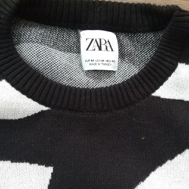 ZARA(ザラ)のZARA プリントクルーネックセーター メンズのトップス(ニット/セーター)の商品写真