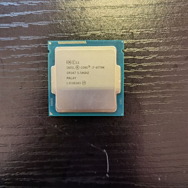 Intel   Core I7-4770K 分解品　LGAソケット　CPU