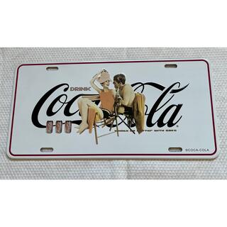 コカコーラ(コカ・コーラ)の【コカ・コーラ】看板　プレート　レトロ　アメリカ購入(その他)