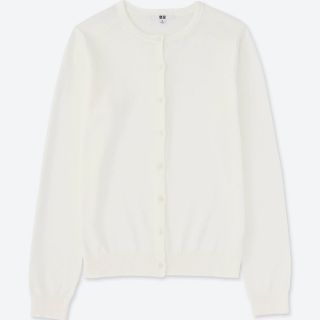 ユニクロ(UNIQLO)のUNIQLO カーディガン 白(カーディガン)