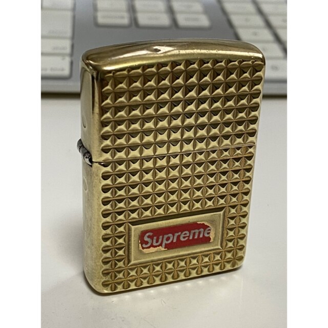 Zippo/ジッポ/ライター/Supreme/限定/ダイヤモンドカット/ゴールド