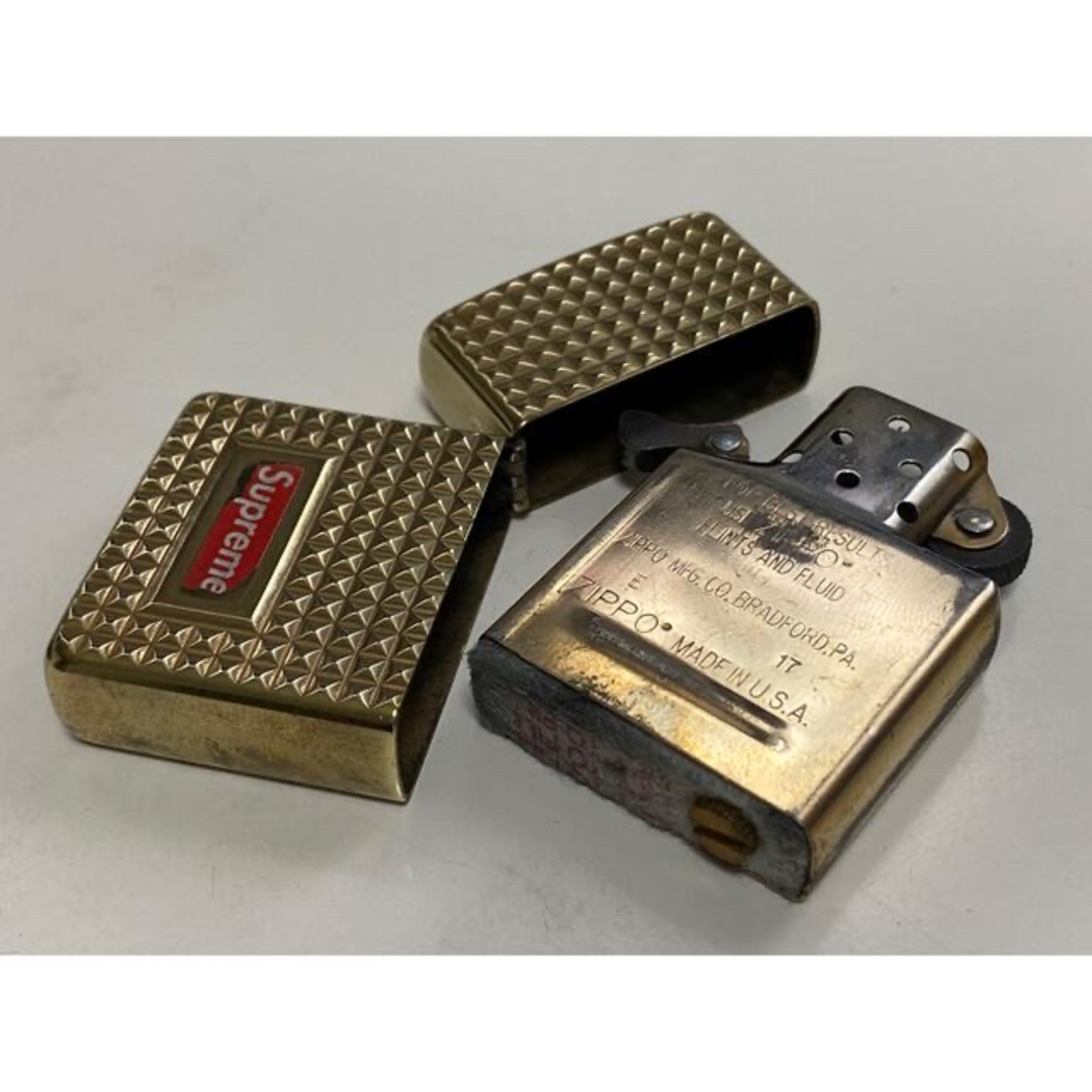 zippo☆アーマー☆限定☆3サイドアラベスク☆SV＆GD☆ジッポ ライター