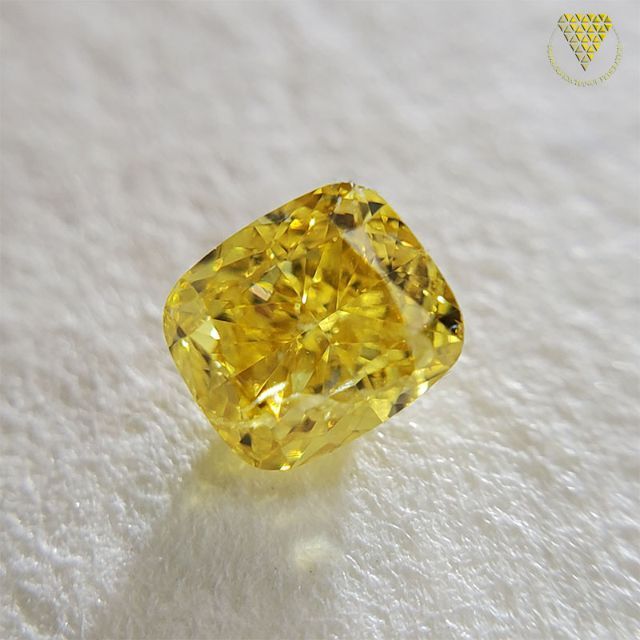 0.286 ct F.V.Yellow I1 天然 イエロー ダイヤモンド レディースのアクセサリー(リング(指輪))の商品写真