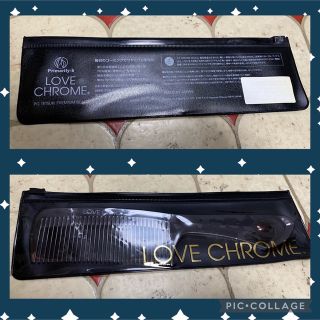 ラブクロム(LOVE CHROME)の【ラブクロム】美品 ヘアコーム テツキ プレミアムブラック(ヘアブラシ/クシ)