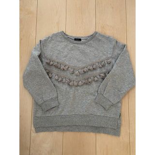 ユナイテッドアローズグリーンレーベルリラクシング(UNITED ARROWS green label relaxing)の美品！グリーンレーベル　フリンジ付き　カットソー　125(Tシャツ/カットソー)