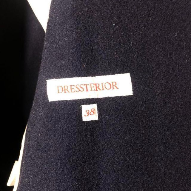 DRESSTERIOR(ドレステリア)の【DRESSTERIOR】ドレステリア ピーコート（M） キュプラ ネイビー レディースのジャケット/アウター(ピーコート)の商品写真