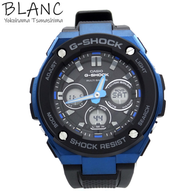 CASIO G-SHOCK GST-W300G 腕時計 ウォッチ ブラック ブルー 超爆安