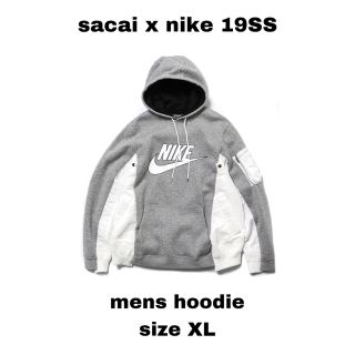 サカイ(sacai)のsacai x nike 19ss mens hoodie XL(パーカー)