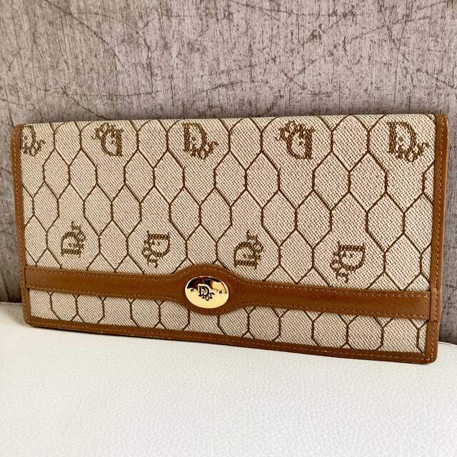 Christian Dior - Dior クリスチャン ディオール ハニカム 長財布 ブラウン 茶色☆の通販 by まさ's shop| クリスチャンディオールならラクマ
