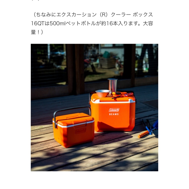 Coleman BEAMSクーラーボックス16QT 3