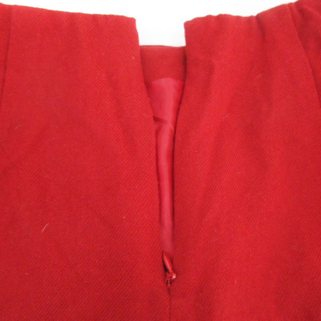 STRAWBERRY-FIELDS(ストロベリーフィールズ)のストロベリーフィールズ タイトスカート ミモレ丈 無地 1 赤 /FF48 レディースのスカート(ひざ丈スカート)の商品写真