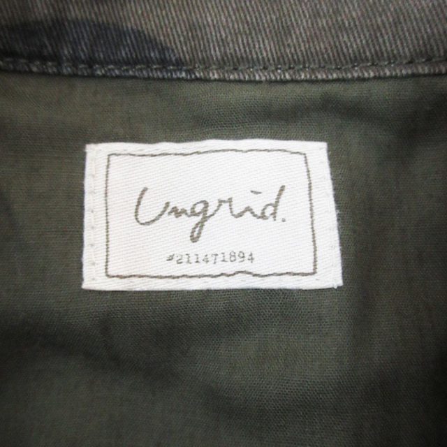 Ungrid(アングリッド)のアングリッド ミリタリージャケット 迷彩柄 カモフラ柄 F カーキ ブラウン レディースのジャケット/アウター(その他)の商品写真