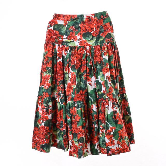 MARGARET HOWELL(マーガレットハウエル)のDOLCE&GABBANA フラワー  スカート レディースのスカート(ミニスカート)の商品写真