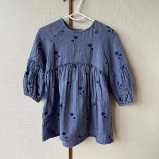 ザラキッズ(ZARA KIDS)のブーケ柄プリント地ワンピース(ワンピース)