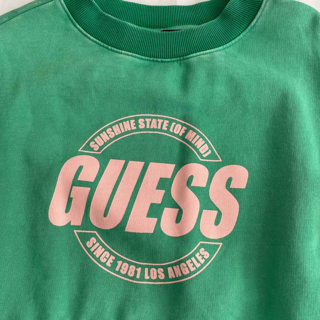 GUESS(ゲス)のGUESSスウェット＊グリーンS＊ レディースのトップス(トレーナー/スウェット)の商品写真