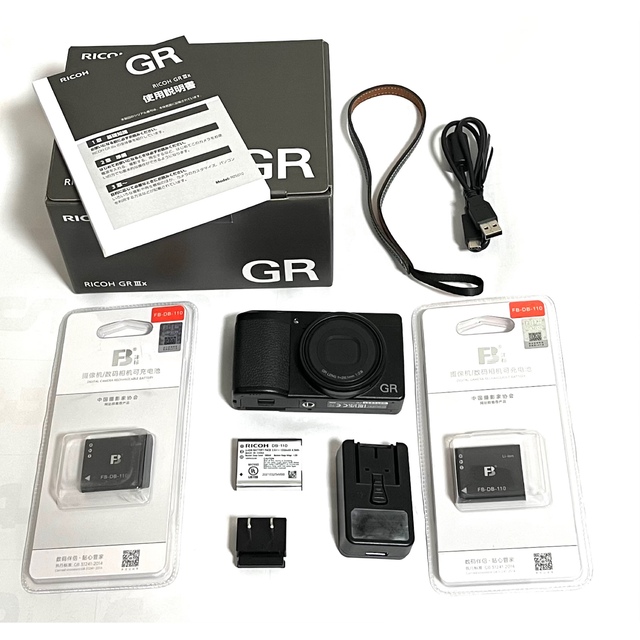 極上美品 RICOH GR3x GRIIIx ガラスフィルム付ガラスコーティング