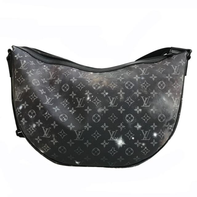 LOUIS VUITTON ルイ ヴィトン モノグラム ギャラクシー アルファ ホーボー ショルダーバッグ M44164 PVC レザー  グレー ブラック  ビトン 【本物保証】