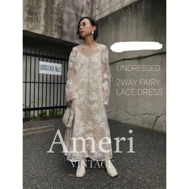 Ameri VINTAGE(アメリヴィンテージ)のりり様専用　美品 Ameri UNDRESSED 2WAY FAIRY  レディースのワンピース(ロングワンピース/マキシワンピース)の商品写真