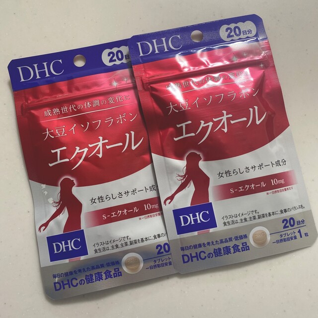 DHC - ２袋 DHC 大豆イソフラボン エクオール 20日分 20粒の通販 by 