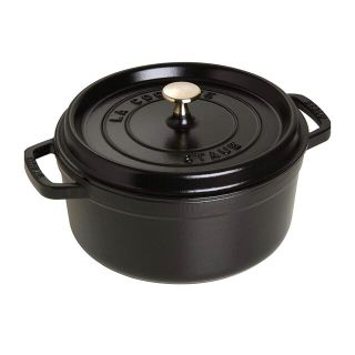 ストウブ(STAUB)のstaub ストウブ ピコ ココット ラウンド ブラック 20cm(鍋/フライパン)