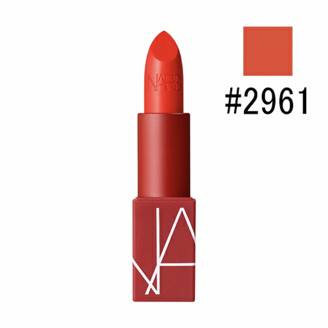 NARS(ナーズ)のNARSリップスティック赤い限定デザインケース2961ブライトオレンジレッド コスメ/美容のベースメイク/化粧品(口紅)の商品写真