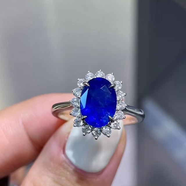 公式サイト 天然 ブルーサファイア ダイヤ リング2.83ct k18 ¥ リング