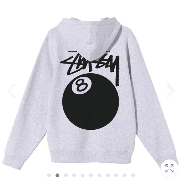STUSSY 8ball zip-hoodie XLサイズ 1