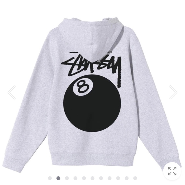 STUSSY 8ball zip-hoodie XLサイズ