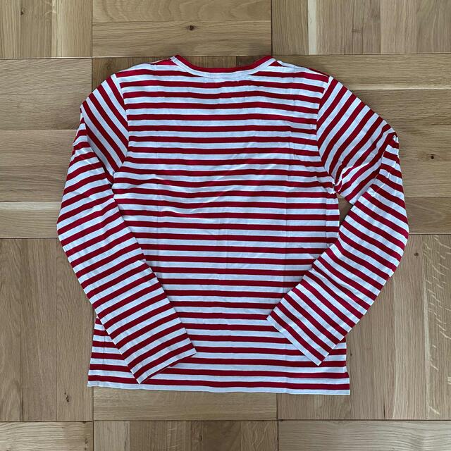 COMME des GARCONS(コムデギャルソン)のプレイコムデギャルソン ボーダー　美品 レディースのトップス(Tシャツ(長袖/七分))の商品写真