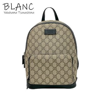 グッチ(Gucci)のグッチ スモール バックパック GGスプリーム エボニー ベージュ ブラック 429020 リュック(リュック/バックパック)