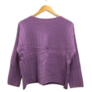 純正新販売 ◇新品タグ付き◇アルパカ ハイネックリブニット パープル ...