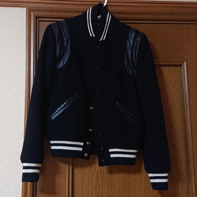 Saint Laurent(サンローラン)のsaint laurent テディ ジャケット ブラック F34 レディースのジャケット/アウター(スタジャン)の商品写真