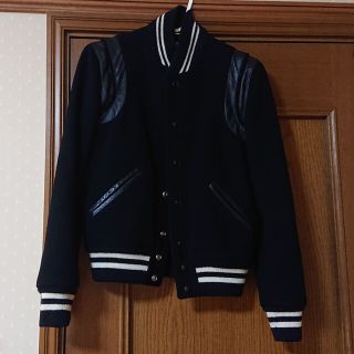 サンローラン(Saint Laurent)のsaint laurent テディ ジャケット ブラック F34(スタジャン)