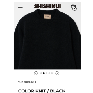 THE SHISHIKUI 　COLOR KNIT / BLACK(ニット/セーター)