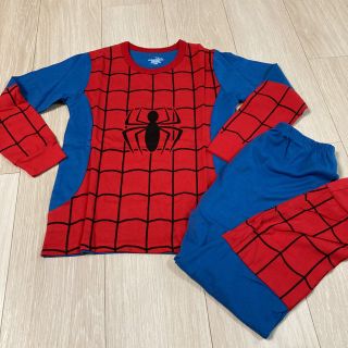 スパイダーマン　長袖パジャマ　130(パジャマ)