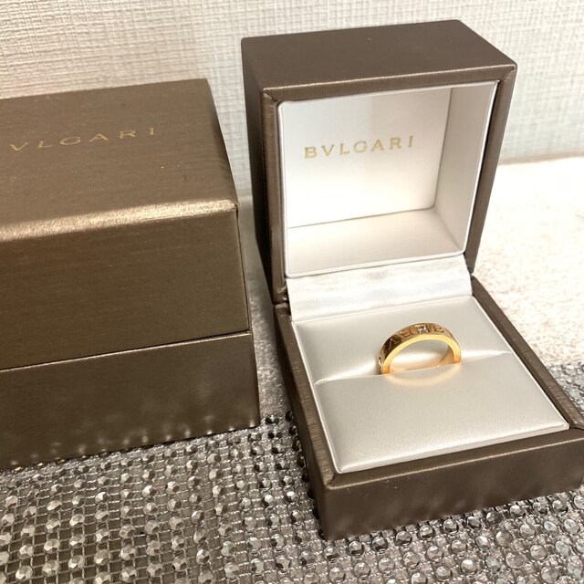 BVLGARI(ブルガリ)のブルガリ  ダブルロゴ　ダイヤモンド　リング　指輪　ピンクゴールド レディースのアクセサリー(リング(指輪))の商品写真