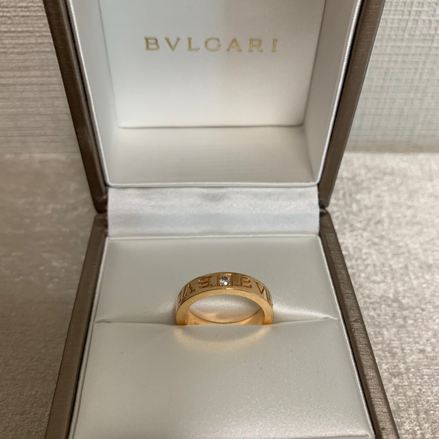 BVLGARI(ブルガリ)のブルガリ  ダブルロゴ　ダイヤモンド　リング　指輪　ピンクゴールド レディースのアクセサリー(リング(指輪))の商品写真