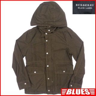 バーバリーブラックレーベル(BURBERRY BLACK LABEL)のバーバリー ジャケット カーキ ブルゾン メンズ M チェック TY2063(ミリタリージャケット)