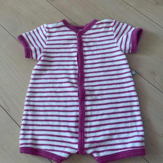 プチバトー(PETIT BATEAU)のプチバトー　ロンパース　6m 67㎝　パイル地(ロンパース)