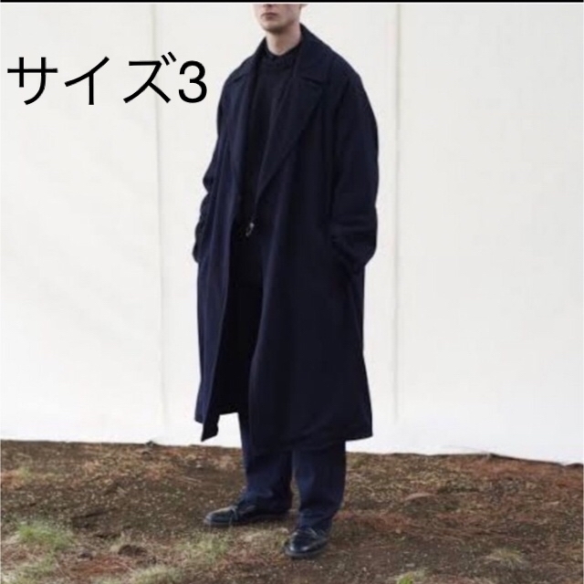 COMOLI コモリ 17AW ウール中綿 タイロッケンコート サイズ3